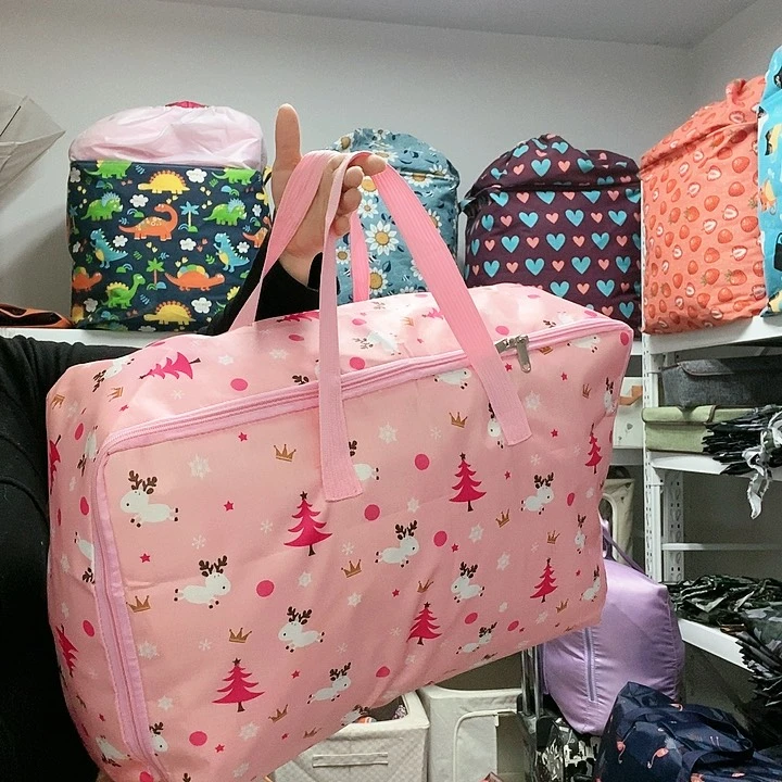 3个加厚粉色行李包