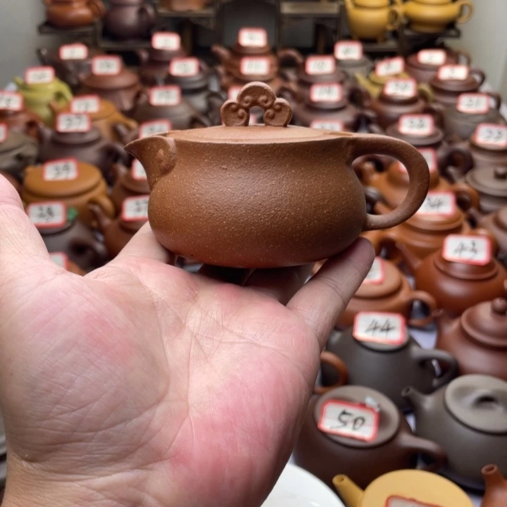 爱***周紫砂茶壶宜兴紫砂半手工