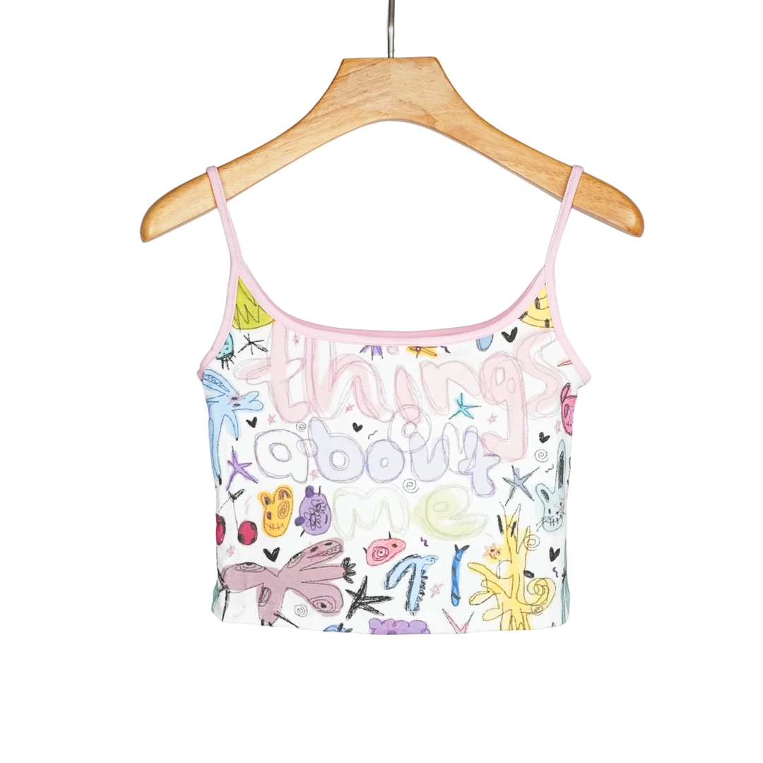 FAZX潮牌231010007024时尚休闲百搭纯棉吊牌胸围70纯欲慵懒风女装