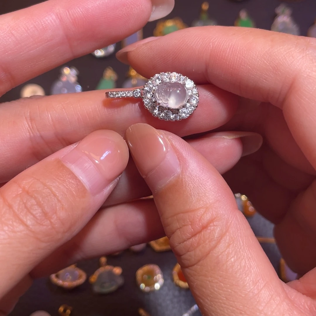 翡翠银S925镶嵌颈饰