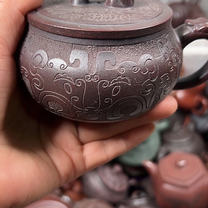 茶壶紫砂微瑕晃盖