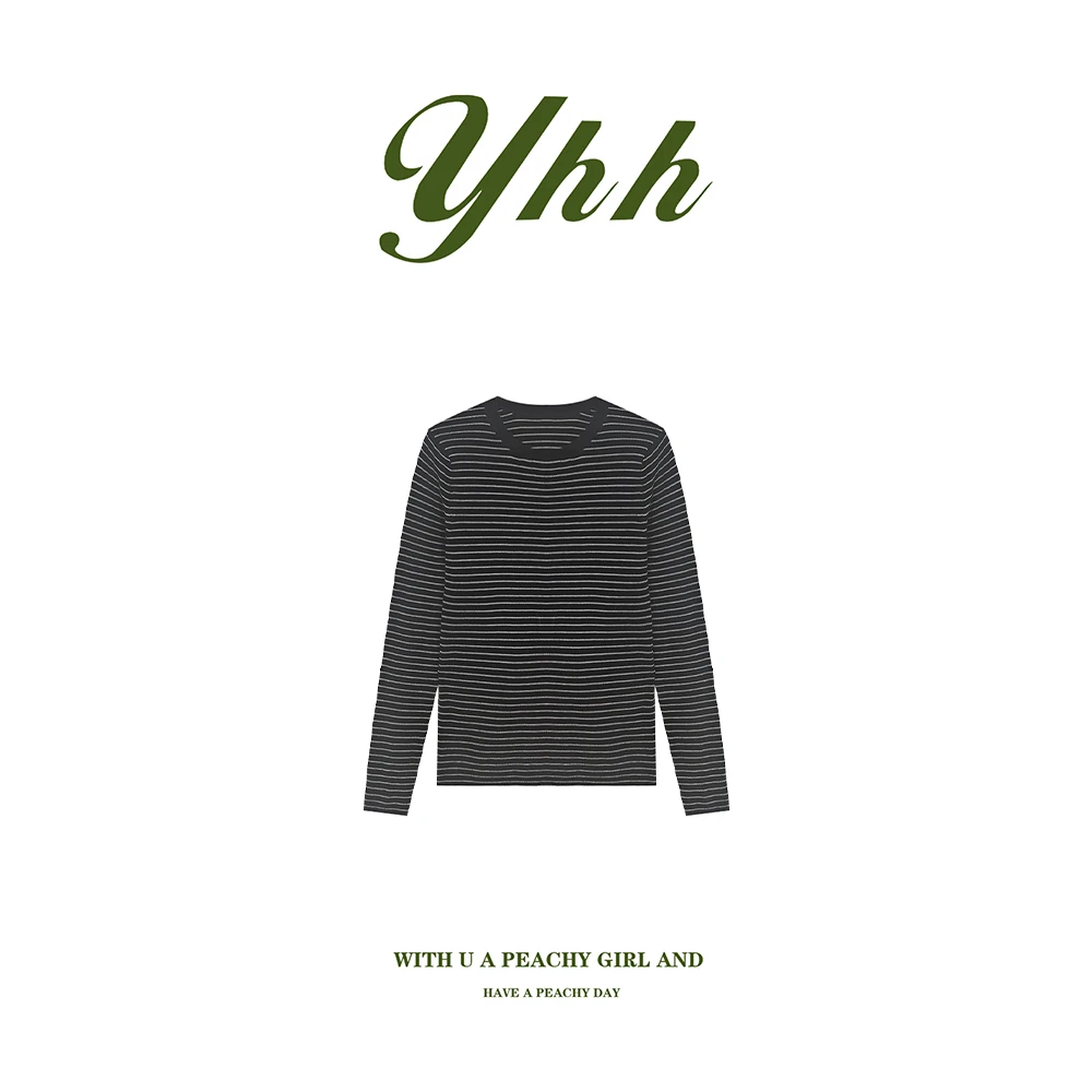 【余欢欢】冬季休闲百搭时尚圆领针织打底衫-YHW51262