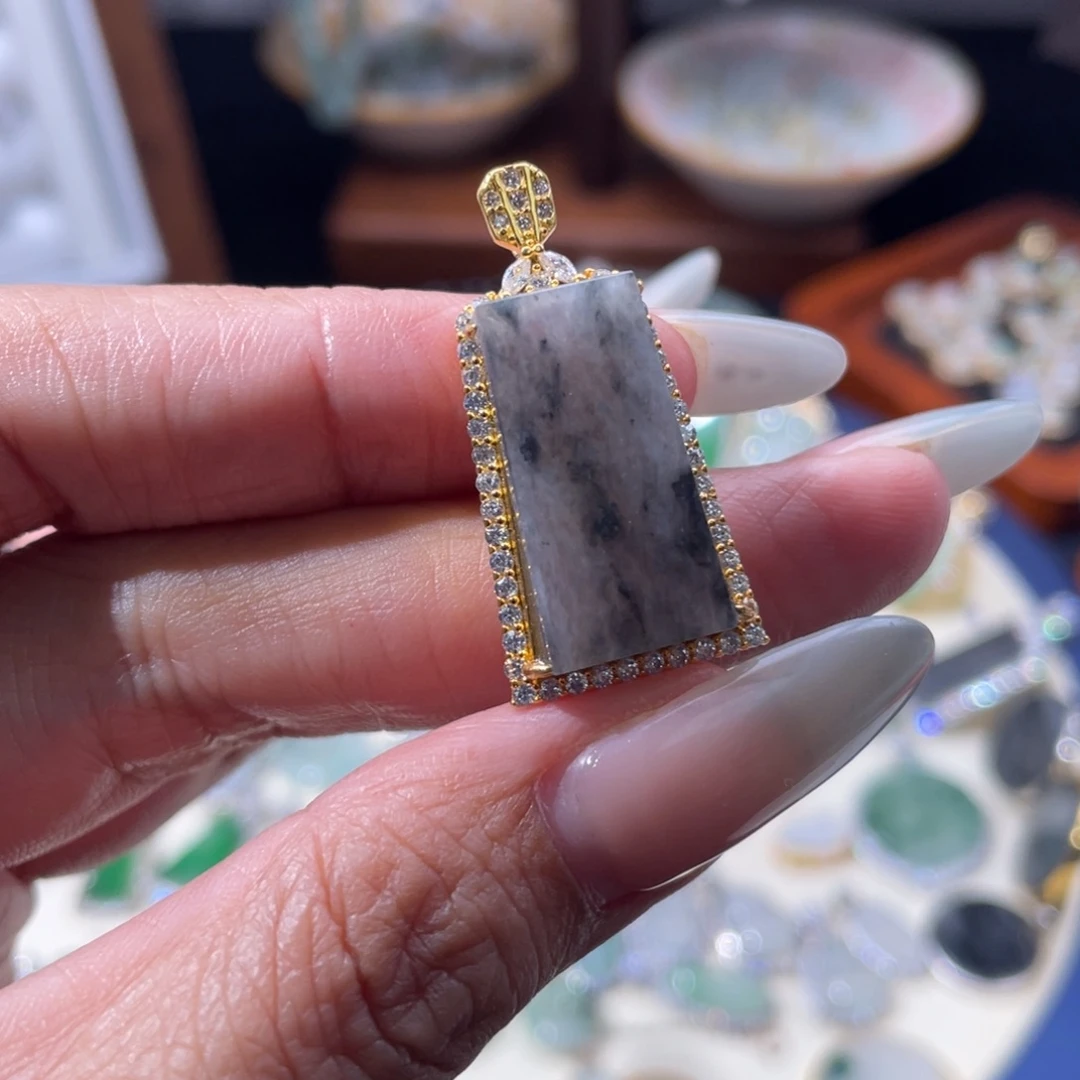 翡翠银S925镶嵌项链