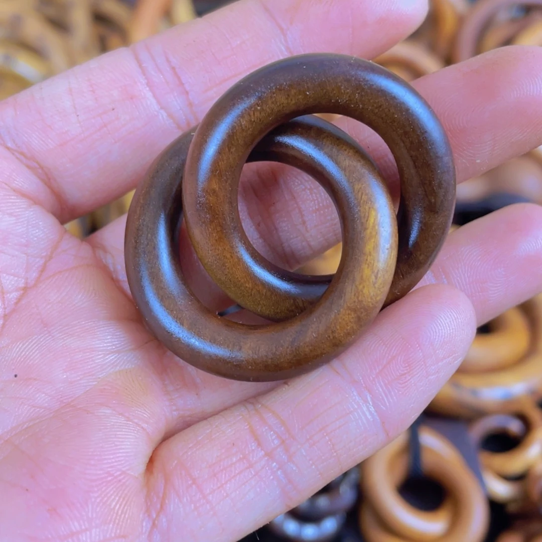 枣木玉化25乾坤圈细圈