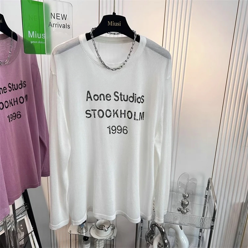 2025新款夏季雪花棉薄款长袖T恤女宽松显瘦大码胖mm上衣200斤罩衫