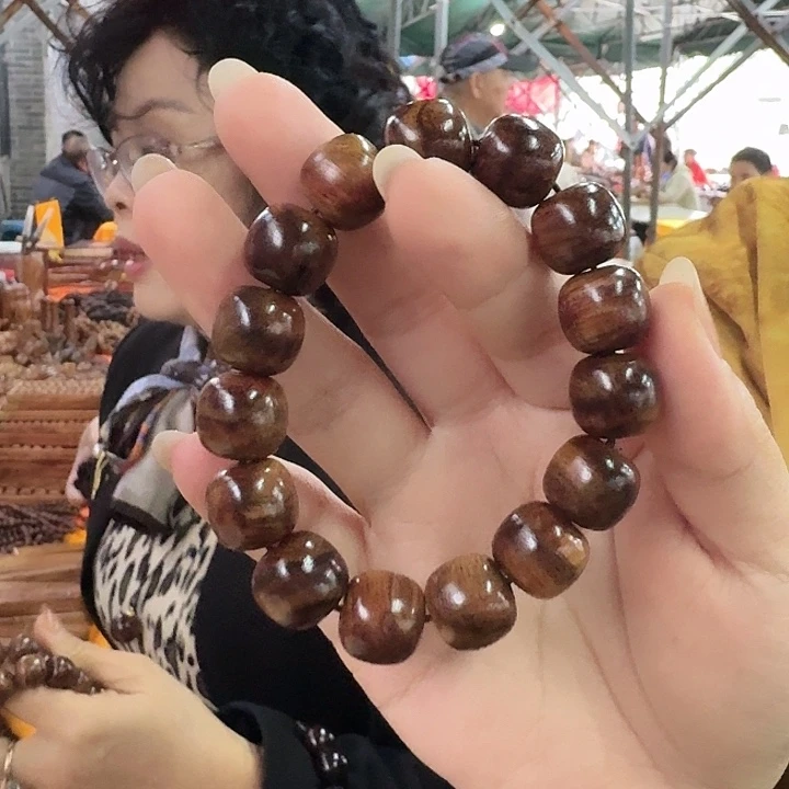 黄花梨/降香黄檀手串/手链1314福利海南黄花梨单圈多样性发