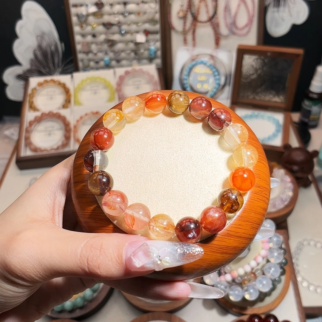 来***条未镶嵌手链水晶11m彩胶花