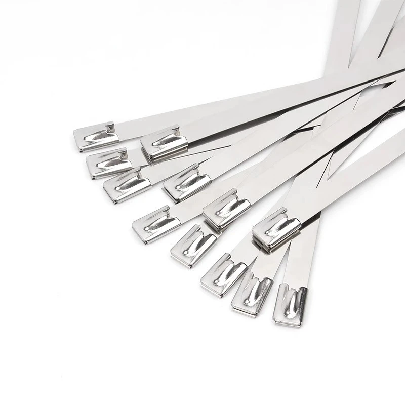 扎丝收紧室外304不锈钢自锁扎带金属耐高温船用7.9MM捆绑钢条4.6/