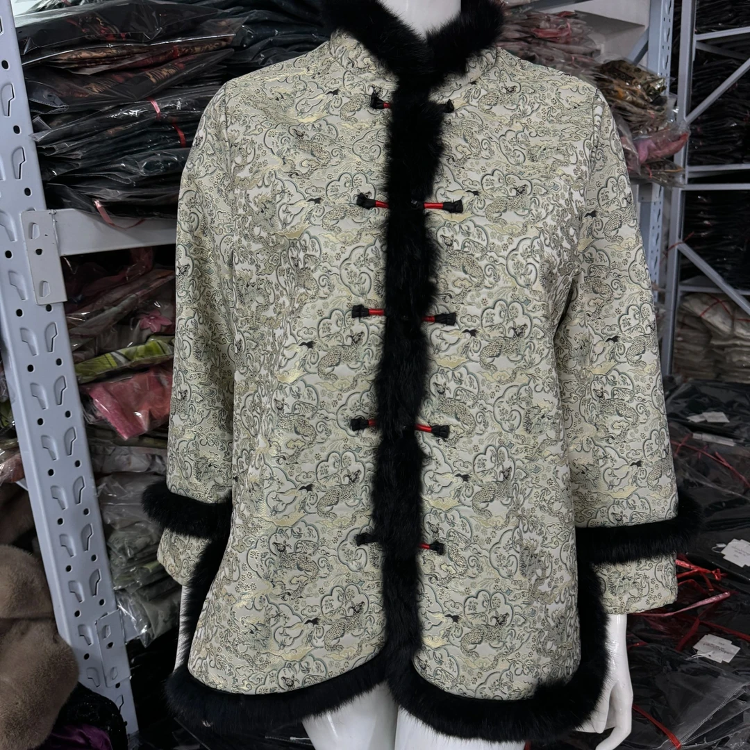 5287-6新中式短款加厚外套