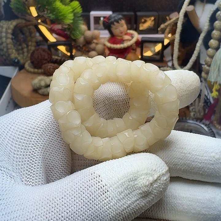 星月菩提手串9号车尺寸10菩提根玛尼墩手持