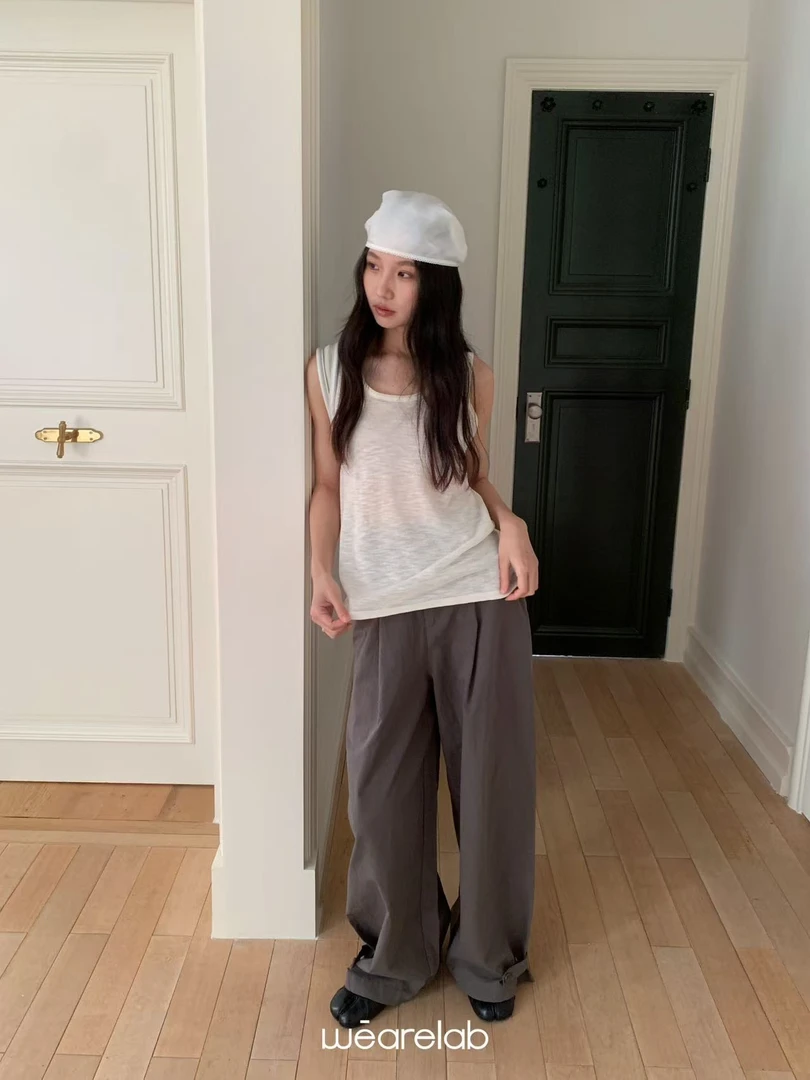 weare@22788 韩系简约百搭直筒宽松休闲裤 3-31