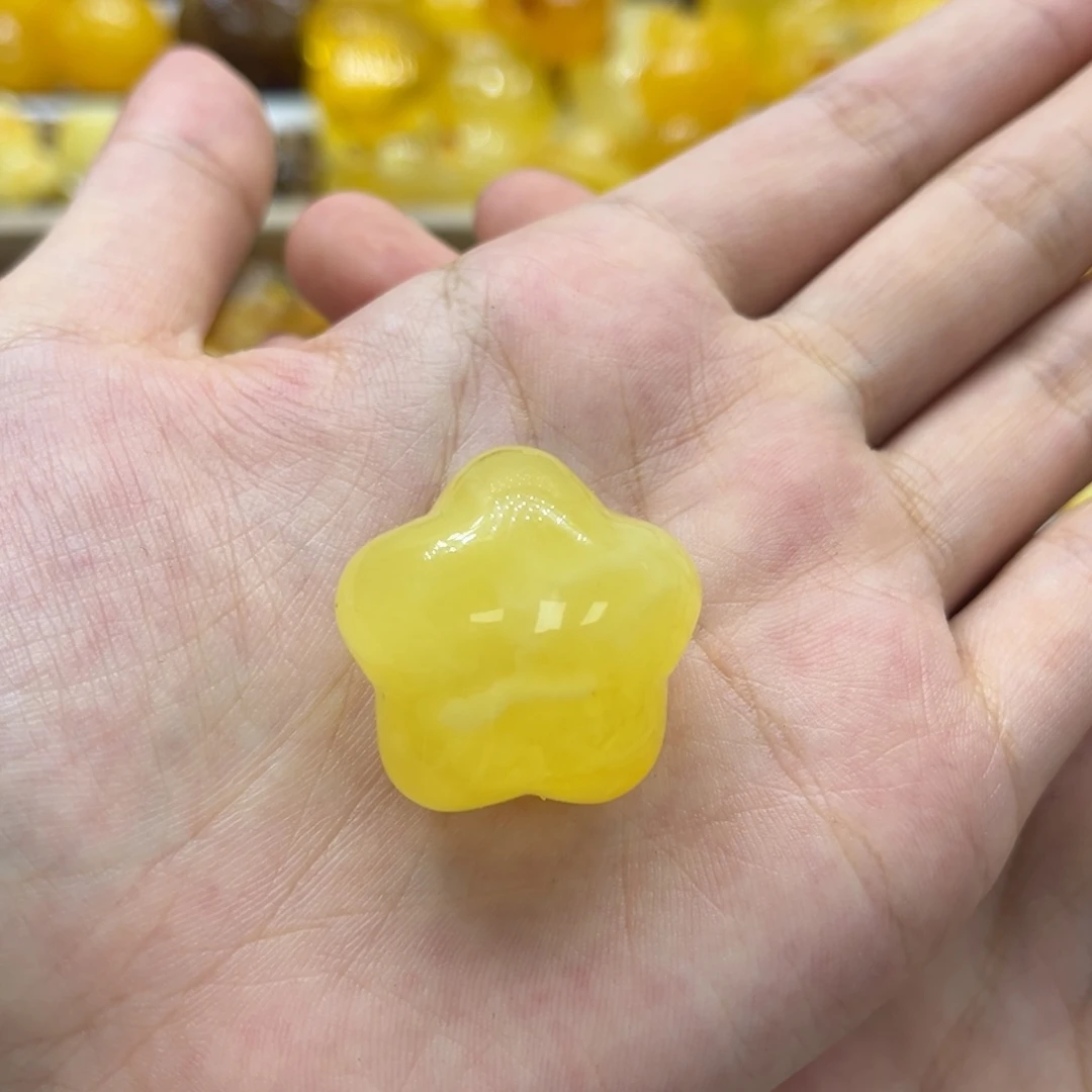 未镶嵌琥珀裸石天然琥珀蜜蜡星星7.3g