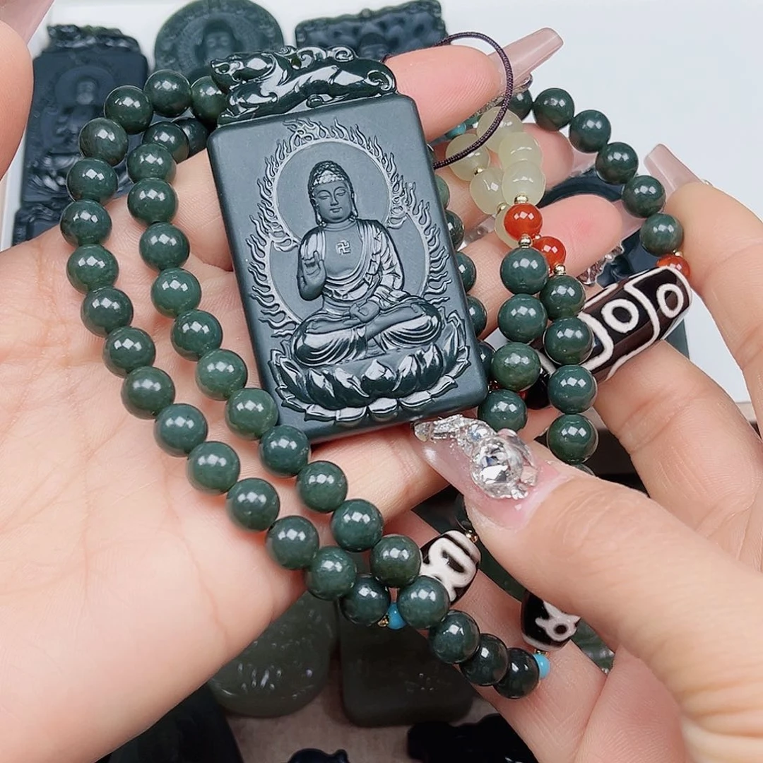 和田玉颈饰未镶嵌