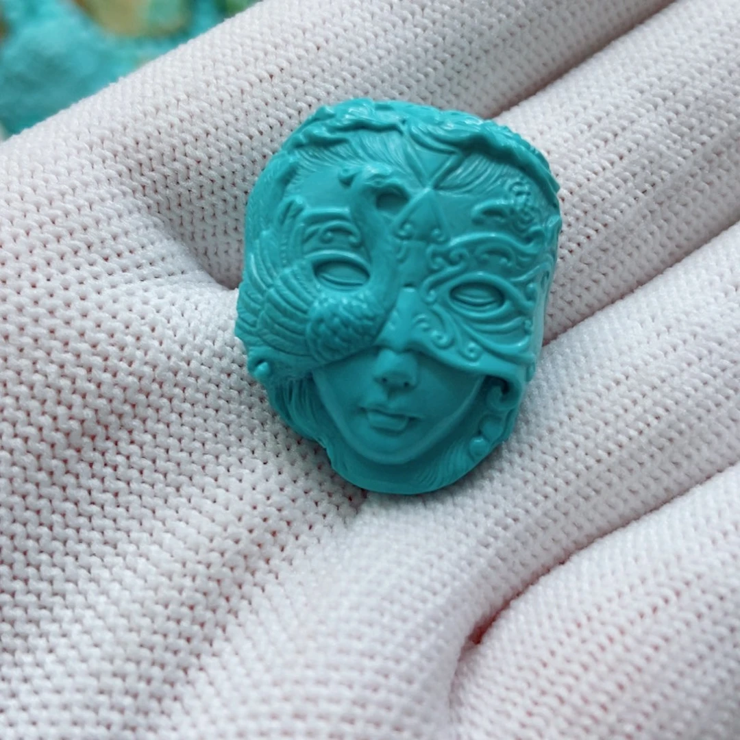 绿松石未镶嵌楼兰公主