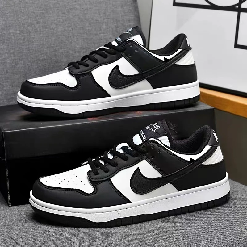 aj男鞋dunk黑白熊猫低帮板鞋男女款运动鞋莆田aj1休闲百搭女鞋子