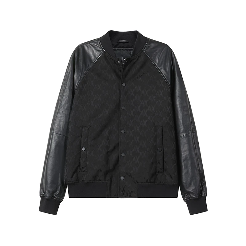 AX阿玛尼Armani 新品 男士拼接夹棉夹克式棉服XM000002 AF10114