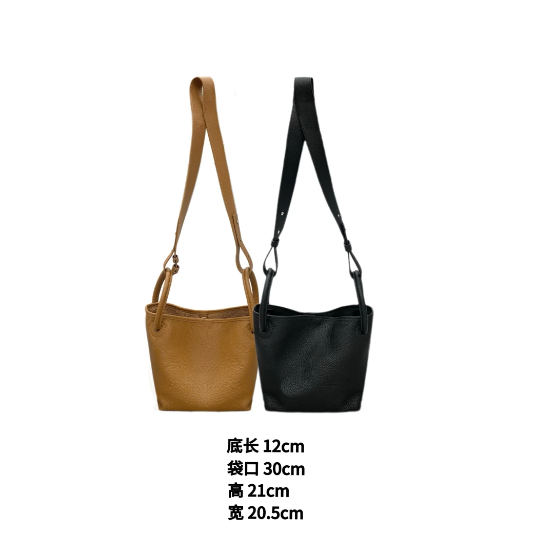 072 & RICE【菜篮子】时尚百搭牛皮单肩包 LDA96164