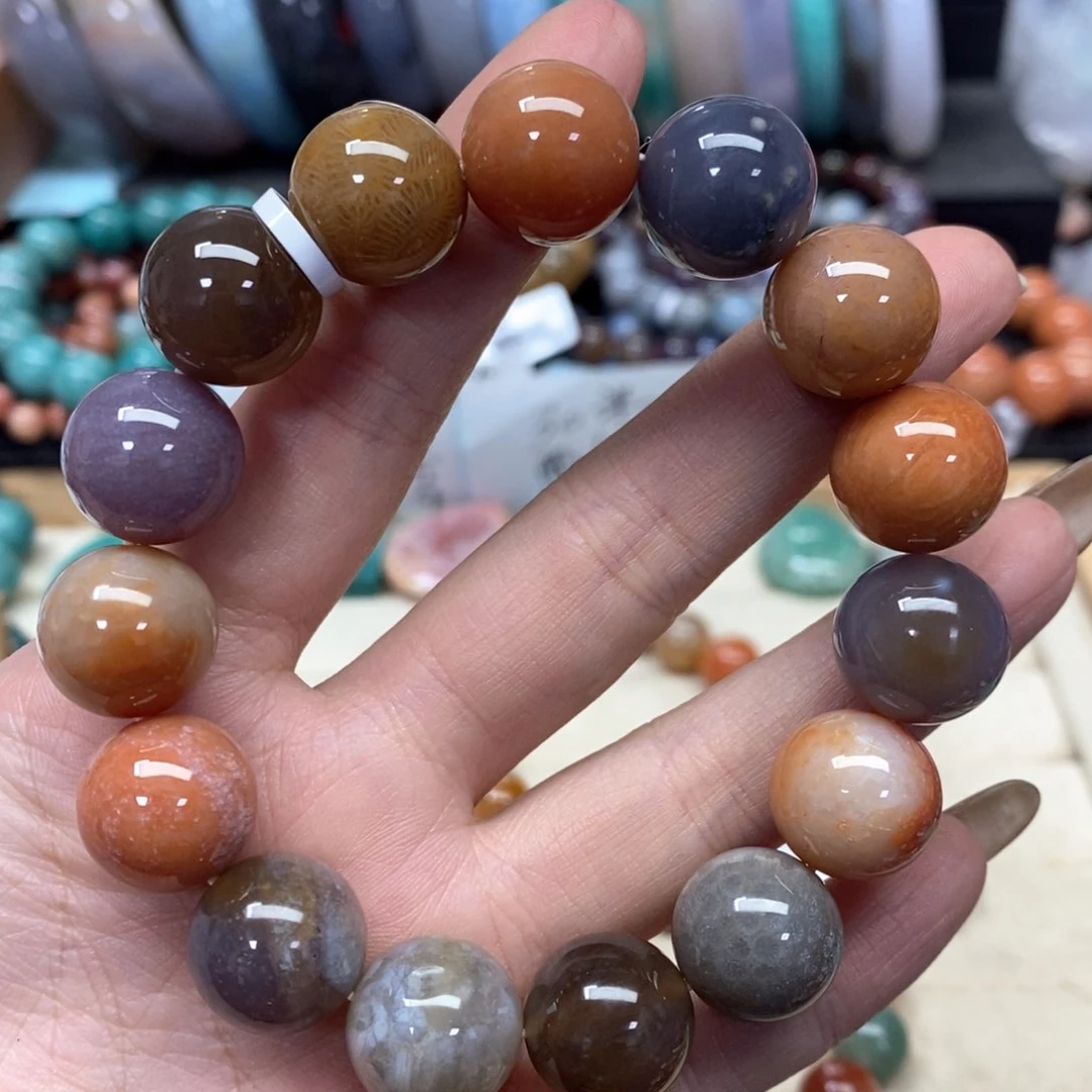 硅化珊瑚（珊瑚玉）手链未镶嵌米*粑243