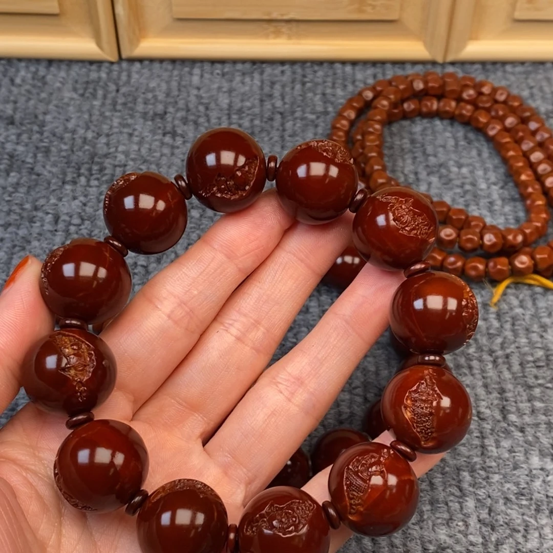 沵***风橄榄核手串/手链光柱一念