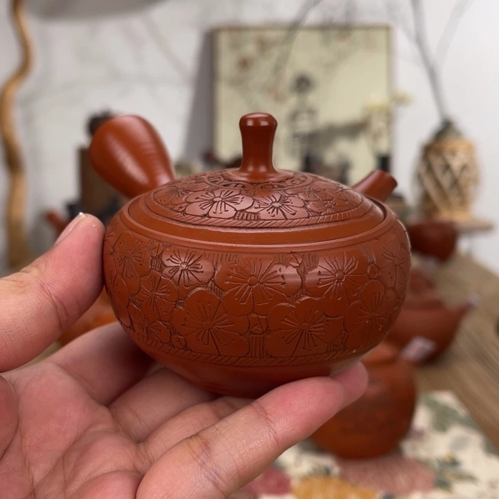 常滑玉龍昭刻合作茶壶