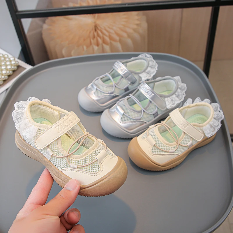 女童芭蕾风运动凉鞋夏季2025新款儿童透气玛丽珍老爹鞋软底休闲鞋