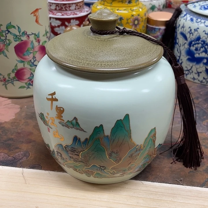 陶瓷罐茶叶罐密封罐储物罐