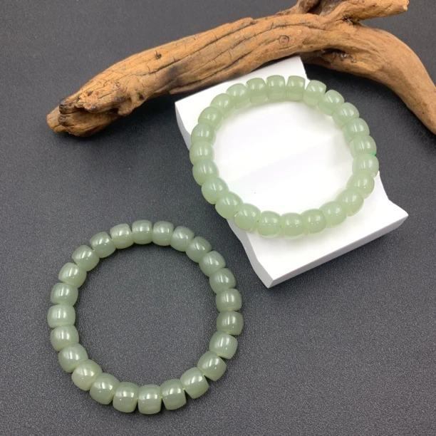 和田玉手串-多样性发一-250804011【尺寸约9mm】