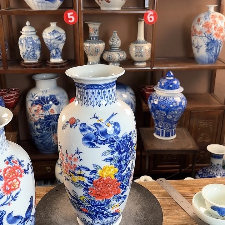 瓷片景德镇陶瓷赏瓶