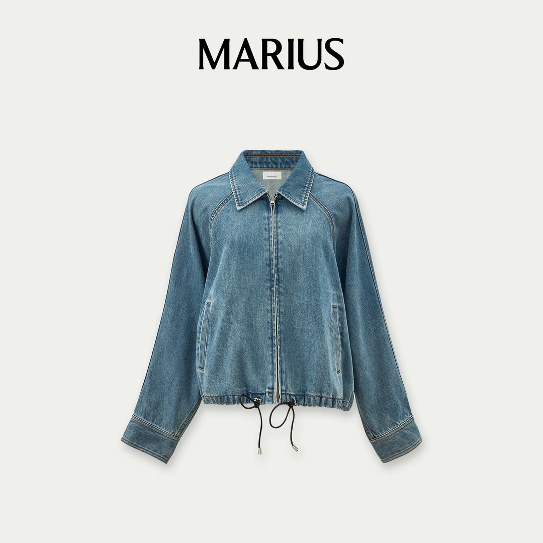 MARIUS‘花苞牛仔’百搭抽绳牛仔外套
