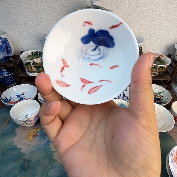 忠意堂釉彩年年有余