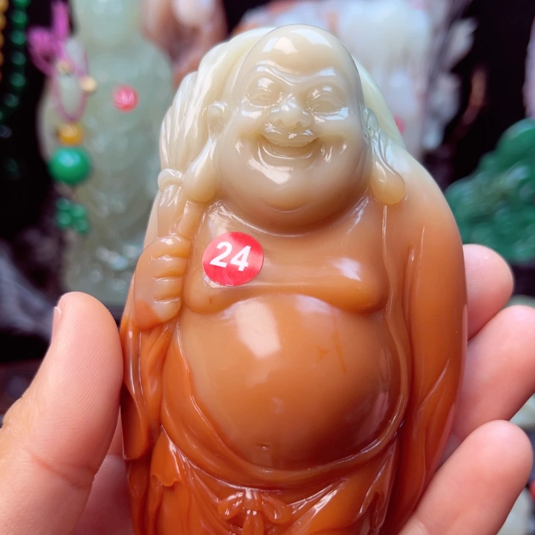 寿山石弥勒佛摆件