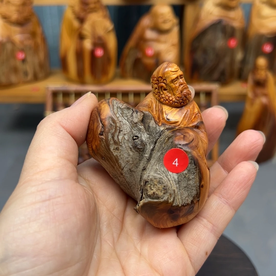 芽****木崖柏木摆件手把件，