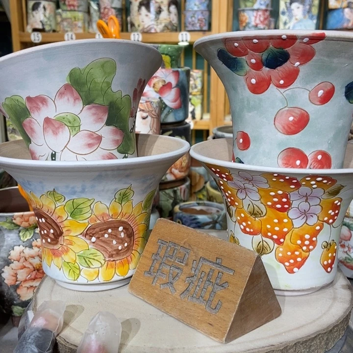 红陶景德镇艺术手绘作品