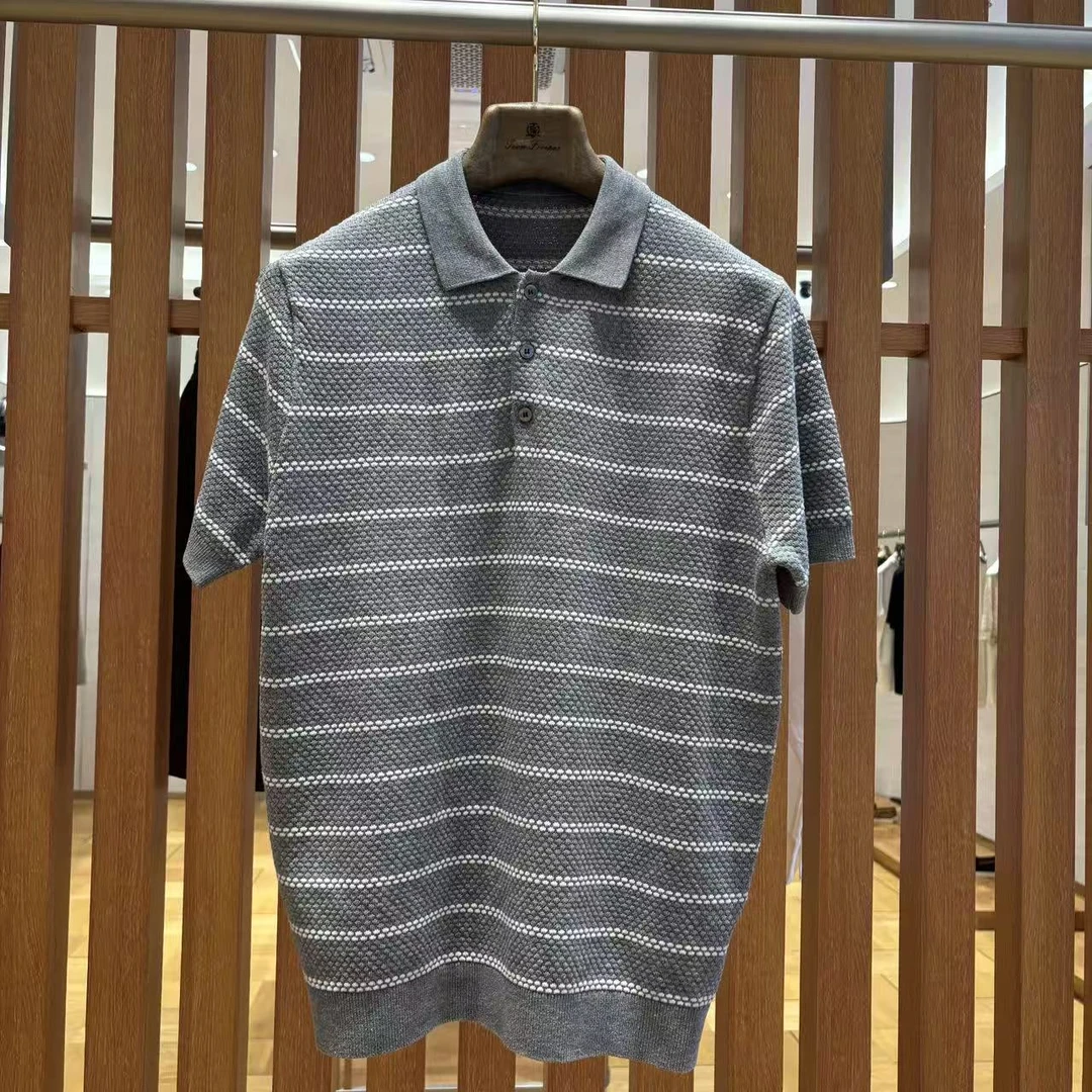 超财服饰/老钱亚麻定纺莱赛尔混纺POLO衫-26CX12233-才