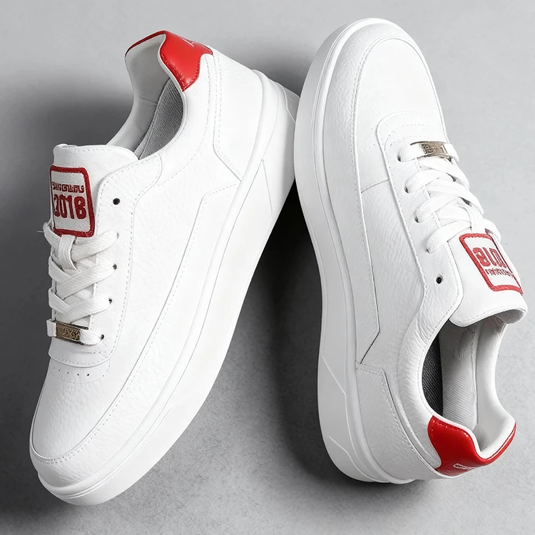 女款真皮板鞋春秋休闲时尚百搭情侣潮鞋男士低帮韩版潮流透气007