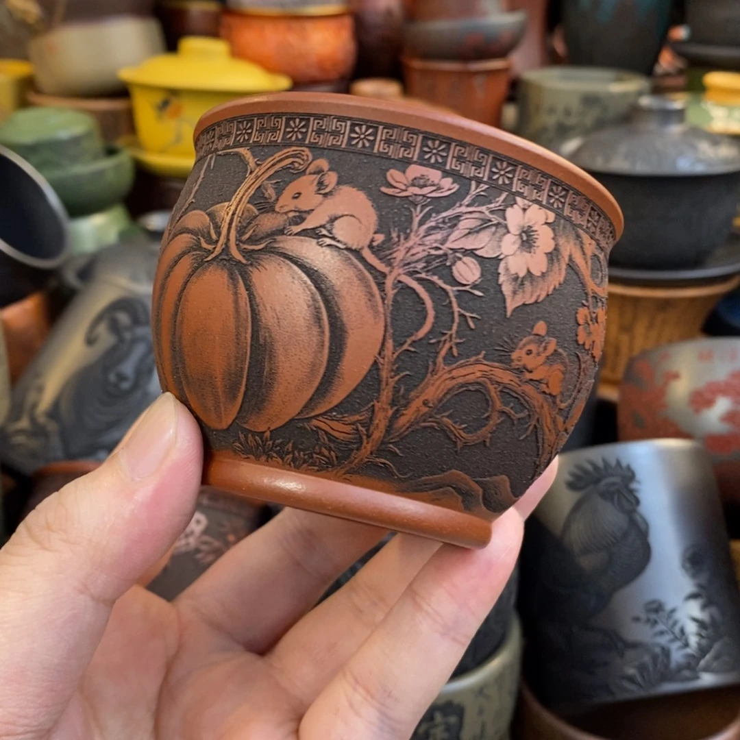 紫砂公道杯宜兴全手工紫砂杯