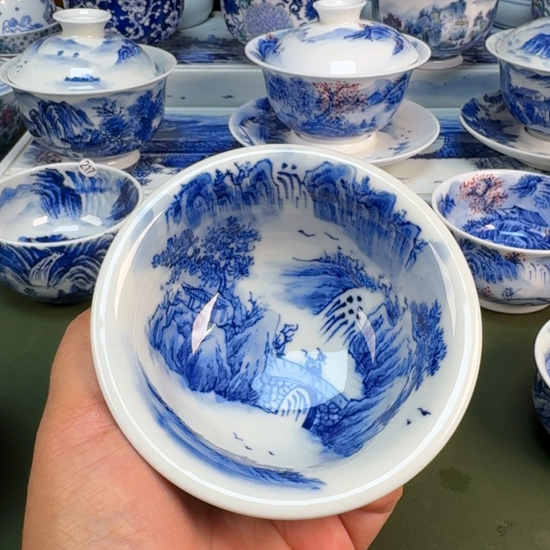 景德镇纯手绘茶具圆圆208