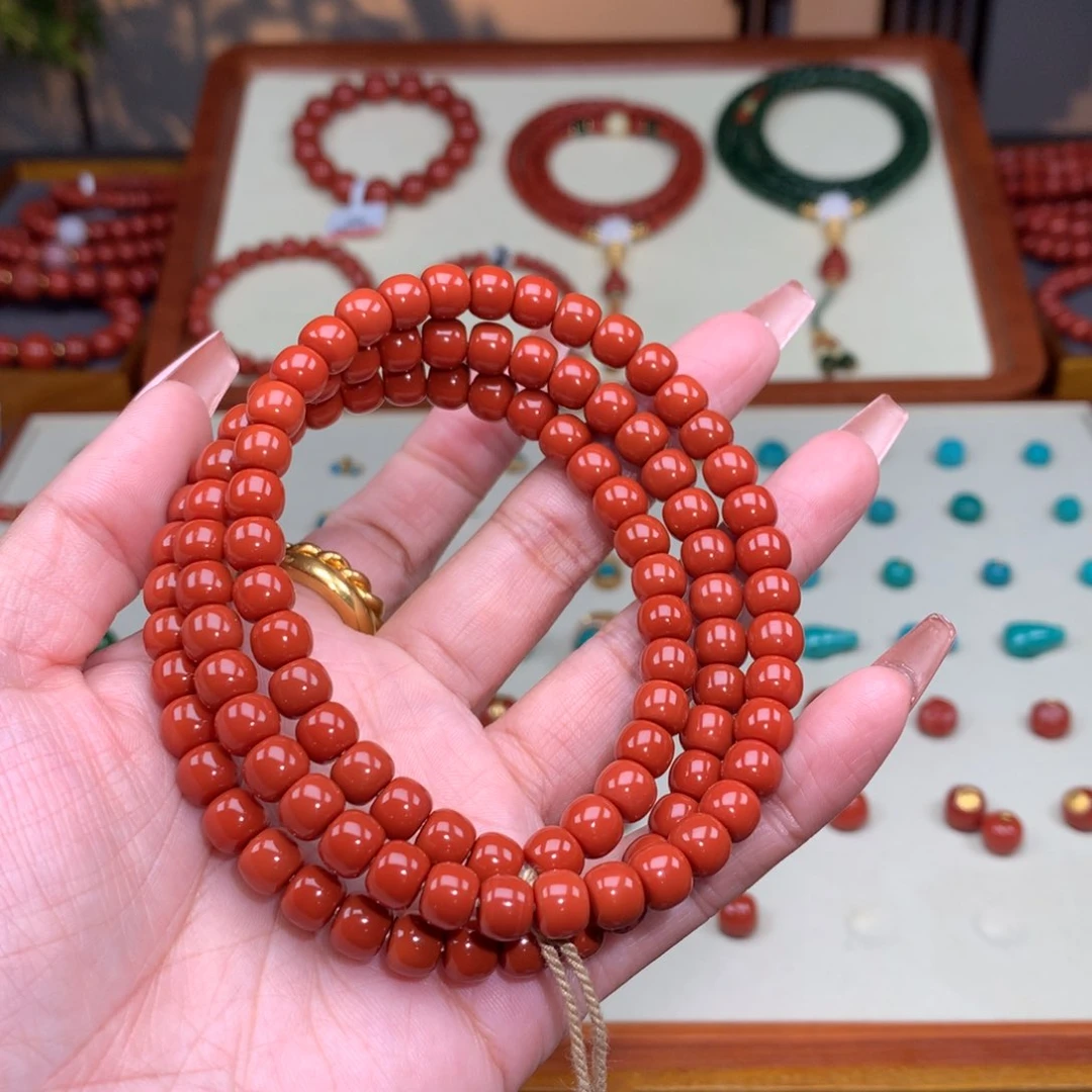 南红玛瑙颈饰未镶嵌