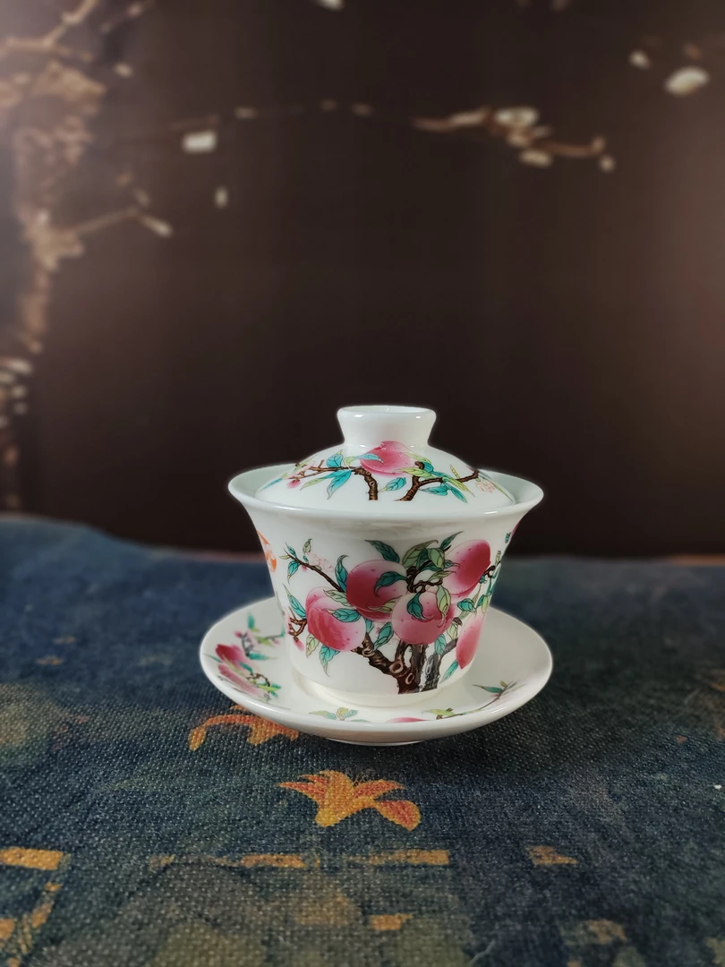 F373-九桃悬停三才盖碗LSY