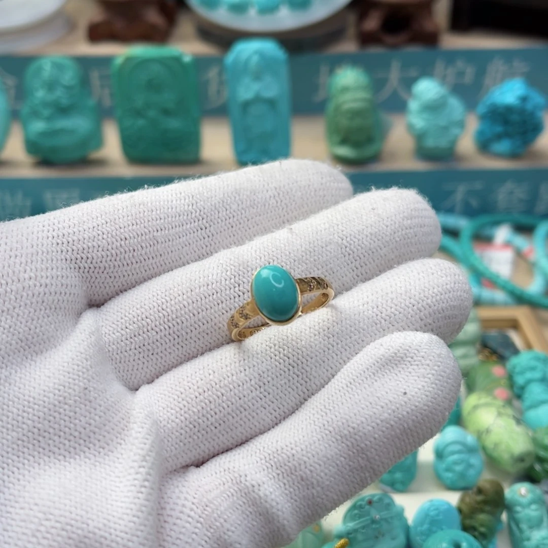 绿松石配饰18K金镶嵌