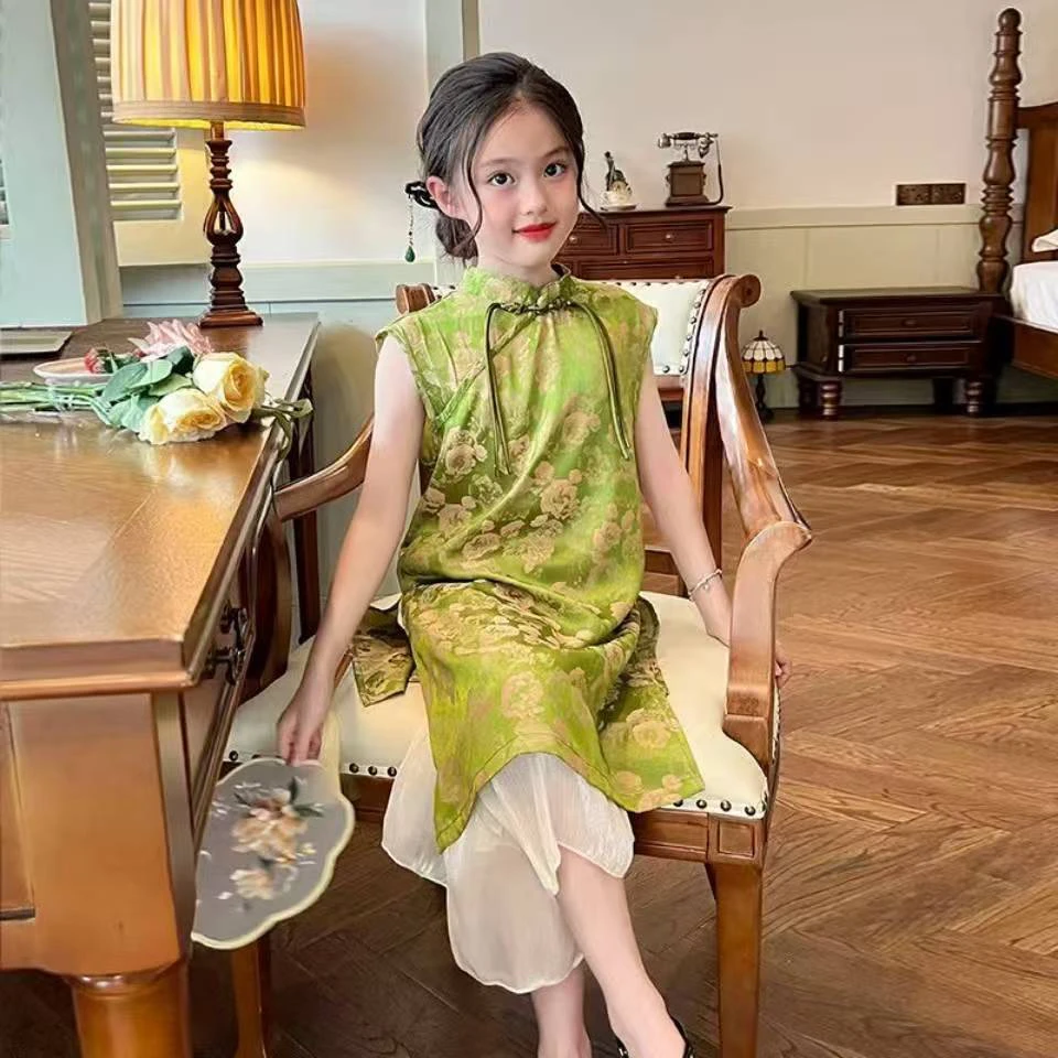 3207儿童国风旗袍套装