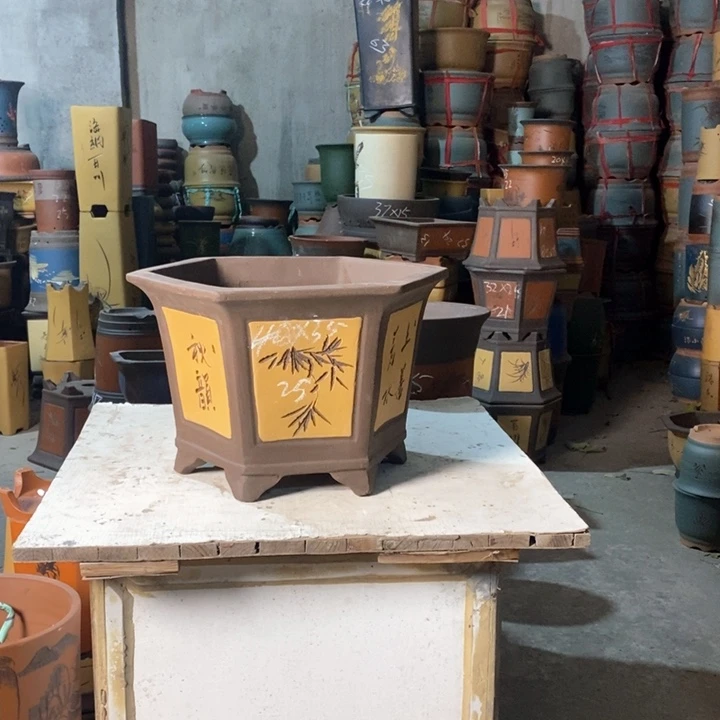 紫砂花盆紫砂花盆