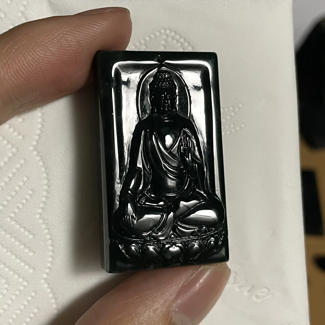 天然翡翠A货 佛牌h