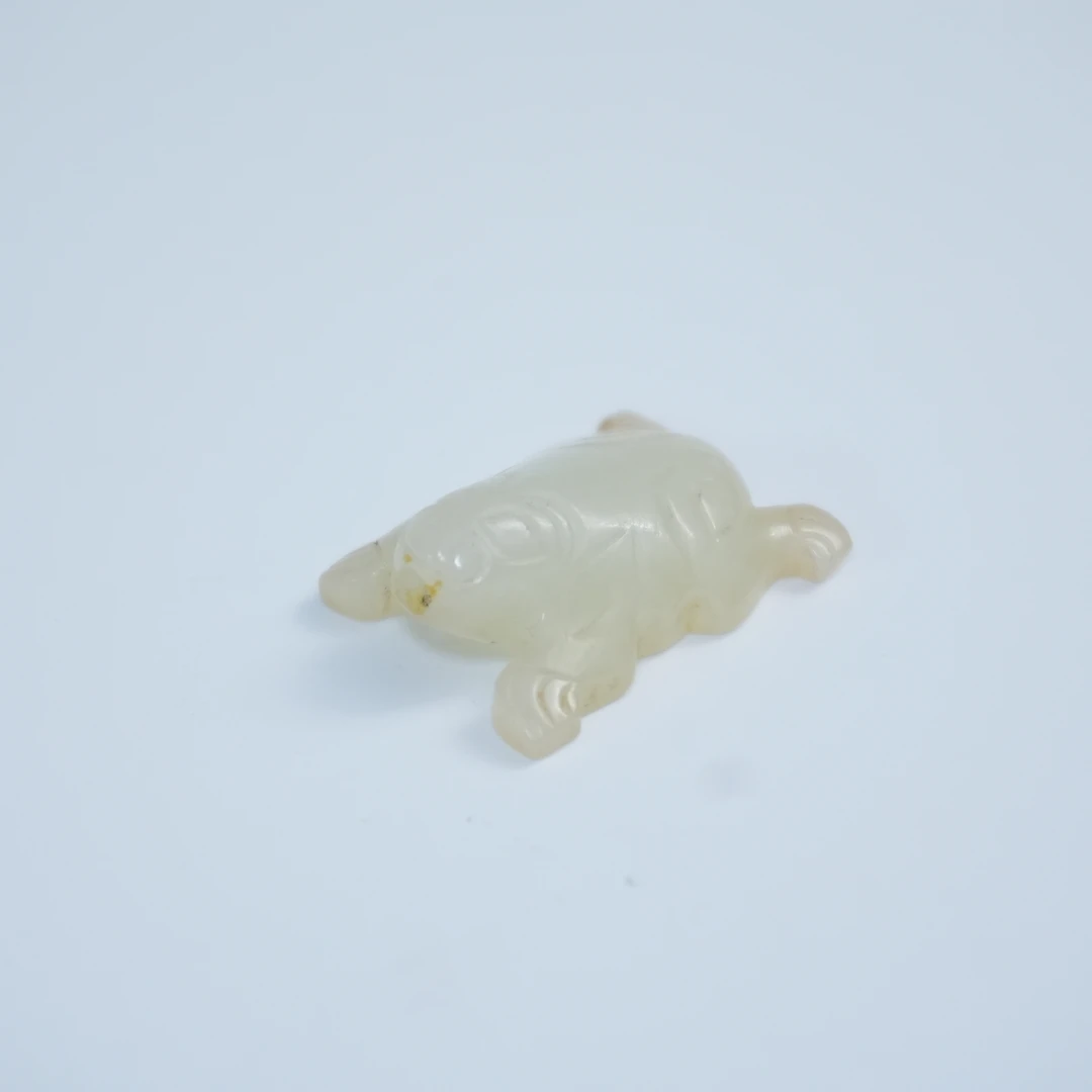 清代仿古和田玉蛙（宋）410727*古玉*传承