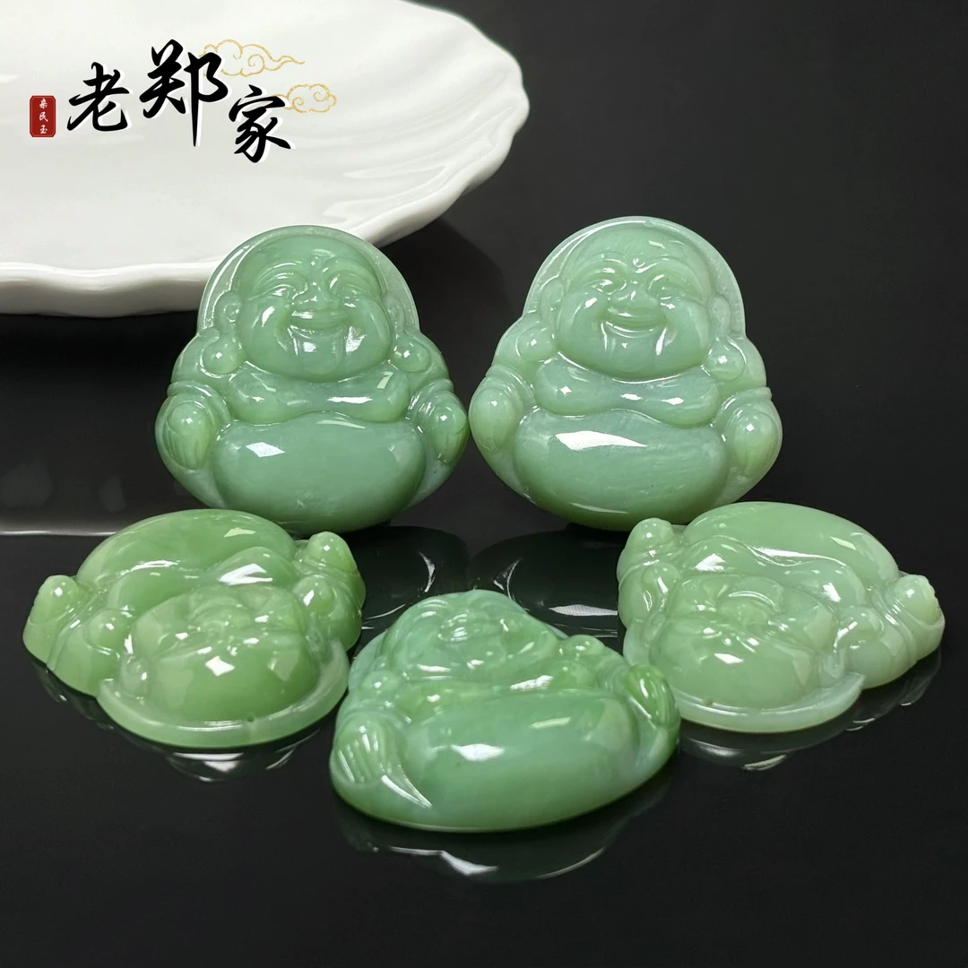 【老郑家】和田玉佛公挂件 451 多样性发1件 约44*44*11mm
