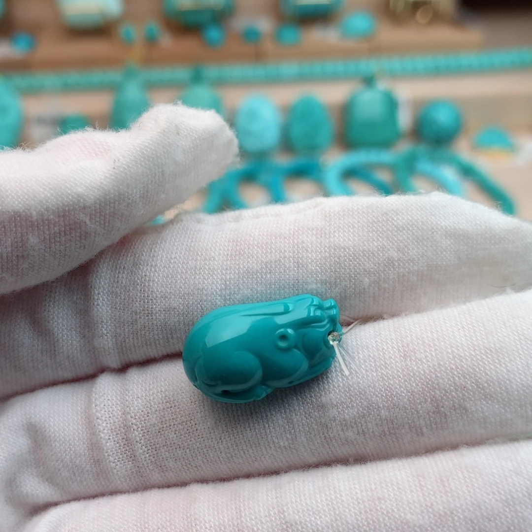 绿松石未镶嵌珠宝奇石19.4mm