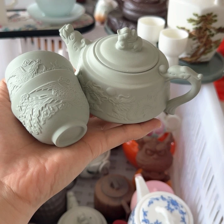 微瑕陶瓷茶具茶杯茶壶