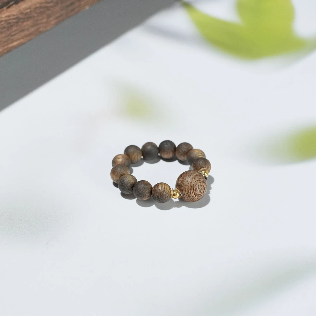 沉香【何姐专属】天然沉香戒指 YC3000012