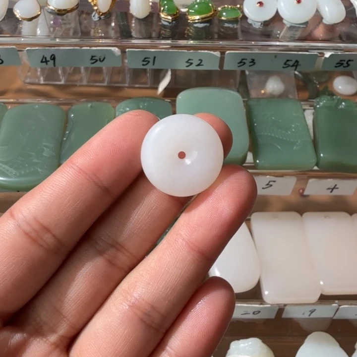 和田玉颈饰未镶嵌新疆和田玉平安扣（活动价）