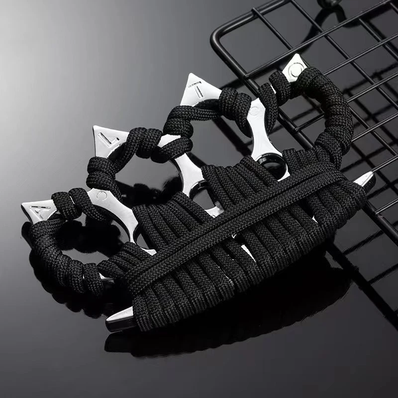 拳虎扣指虎防身拳扣虎指手扣拳套手撑子铁四指拳刃戒指环防卫拳击